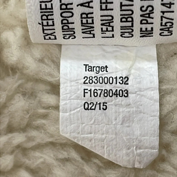 Xhilaration Faux Suede Sherpa Open Vest L - Picture 9 of 15